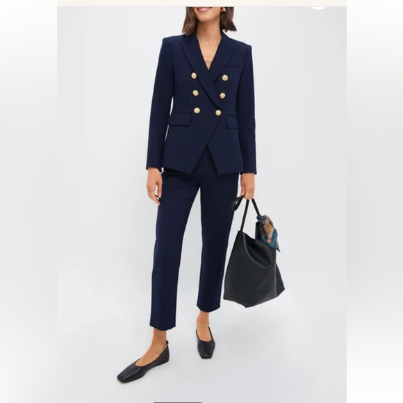 Veronica Beard Friedman  navy pants cropped from Tuckernuck - Picture 2 of 7